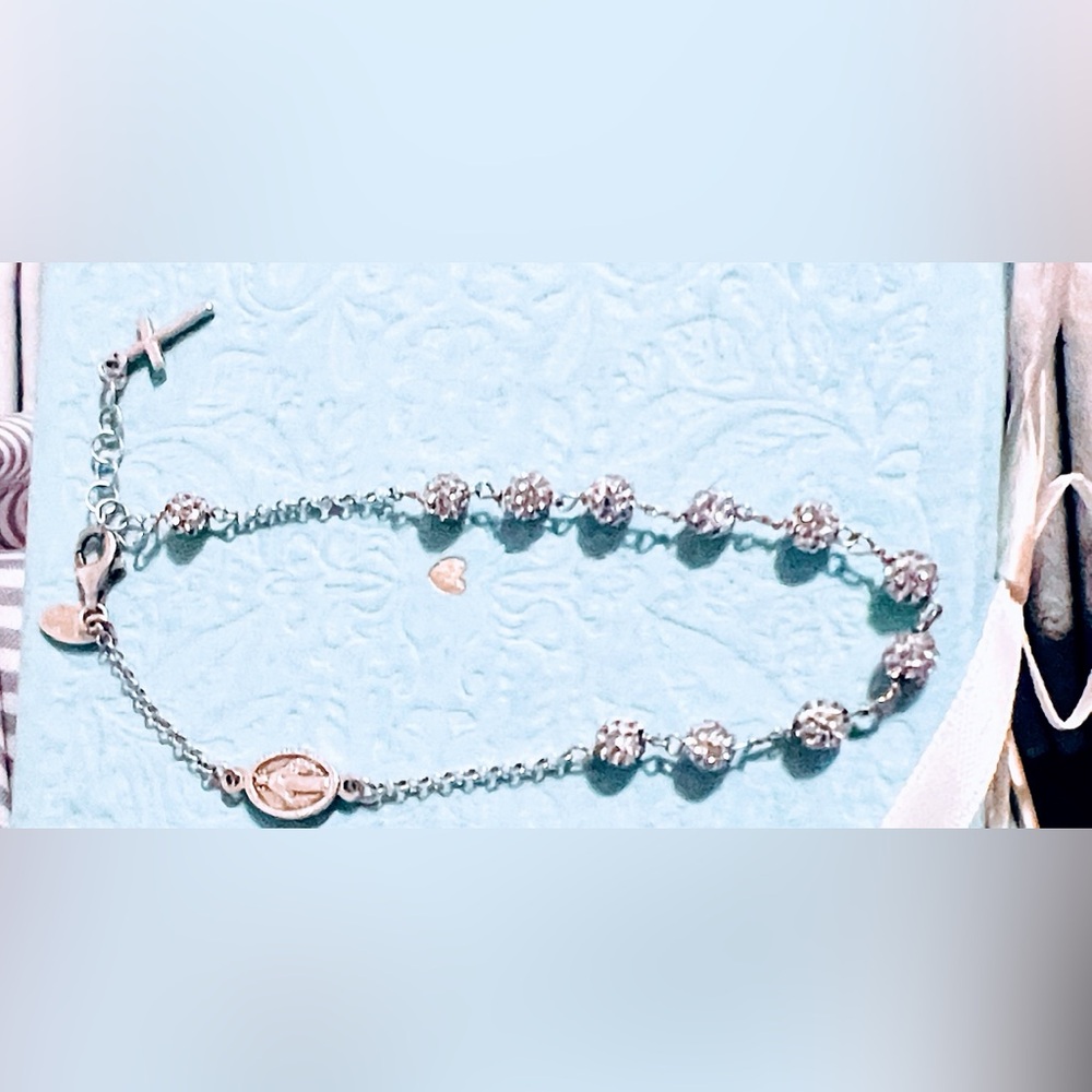 Elegant Silver Beaded Bracelet